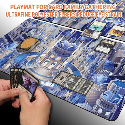 ISLAND - Magic The Gathering MTG Playmat TCG CCG MTG Playmat Stitched Edge