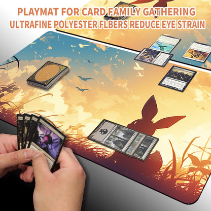 New Pokemon Eevee Playmat Stitched Edge | Pokemon TCG Playmat Stitched Edge | 1351901