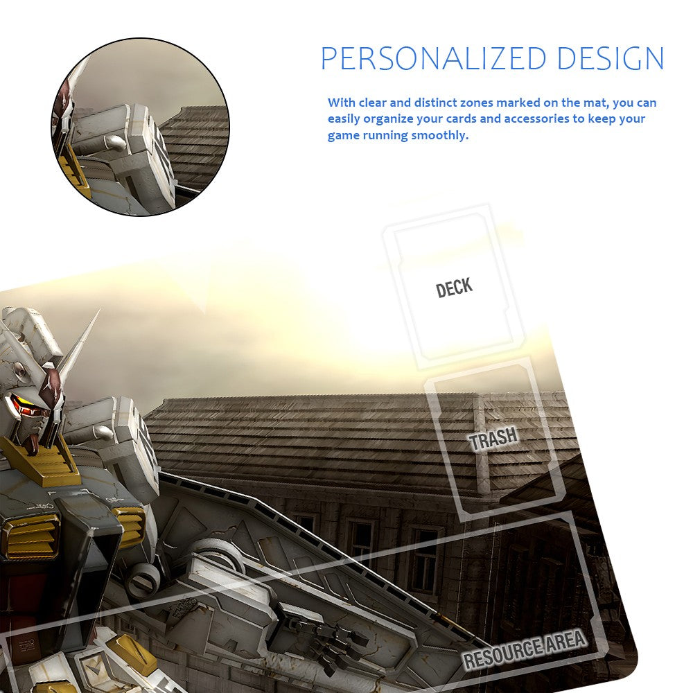 Gundam Playmat Suitable for GCG , includes Storage Bag, 24 x 14 inches (45529)