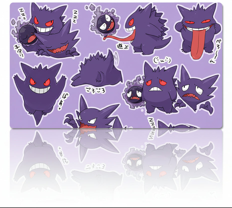 Mousepad Gengar Gastly Game Pokemon tapete de mesa TCG CCG tapete de jogo para jogos -