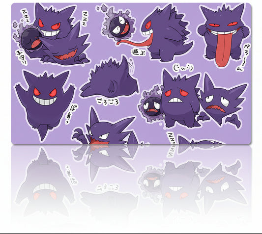 Mousepad Gengar Gastly Game Pokemon tapete de mesa TCG CCG tapete de jogo para jogos -