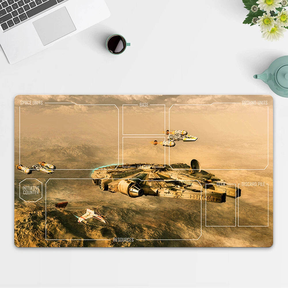 Playmat Millennium Falcon TCG Starwars : Unlimited Trading Card Game Mat FreeBag
