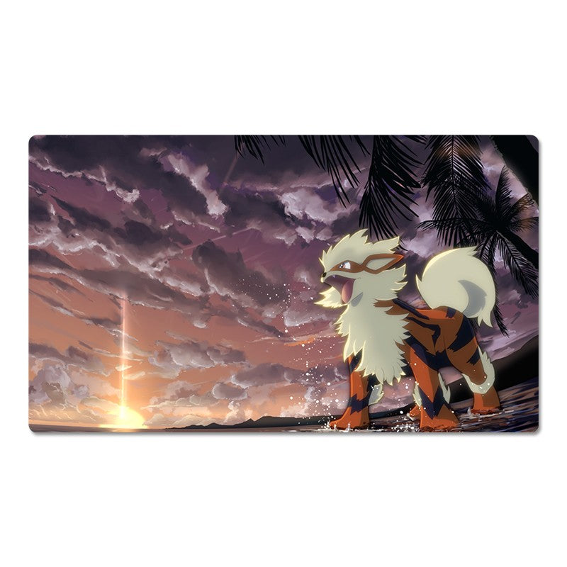 Arcanine Board Game Pokemon Playmat Card Play Mat TCG CCG Pad Mousepad Free Bag
