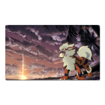 Arcanine Board Game Pokemon Playmat Card Play Mat TCG CCG Pad Mousepad Free Bag