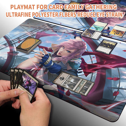 LIGHTNING, ARMY OF ONE - Magic The Gathering MTG Playmat TCG CCG MTG Playmat Stitched Edge