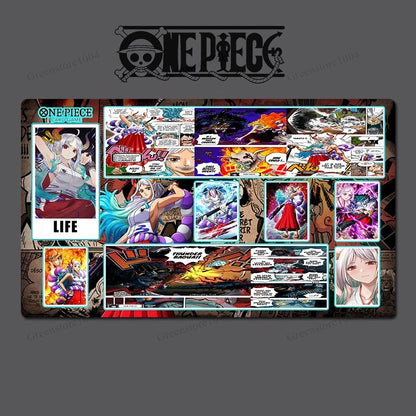 One Piece Yamato O-P Table Playmat OPCG TCG CCG Mouse Pad Trading Card Game DeskMat Mousepad