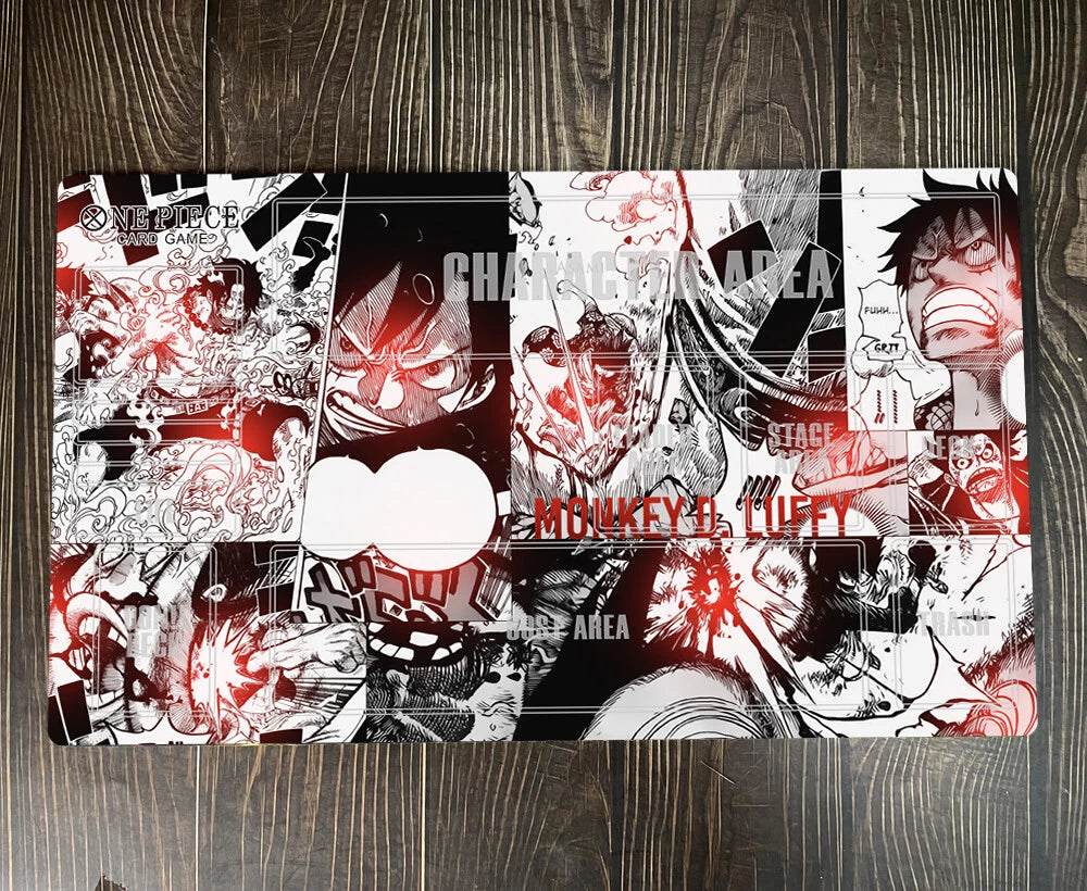 Monkey D Luffy One Piece Table Playmat OPCG TCG CCG Play Pad Trading Card Game Mat