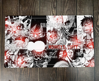 Monkey D Luffy One Piece Table Playmat OPCG TCG CCG Play Pad Trading Card Game Mat