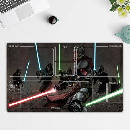 Playmat SW Jedi TCG Starwars : Unlimited Trading Card Game Play Mat Free Bag