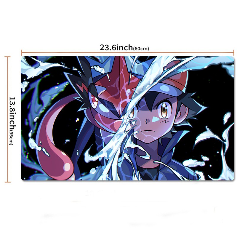 Ash Ketchum Game Pokemon Table Playmat PTCG TCG CCG Pad Trading Card Games Mat