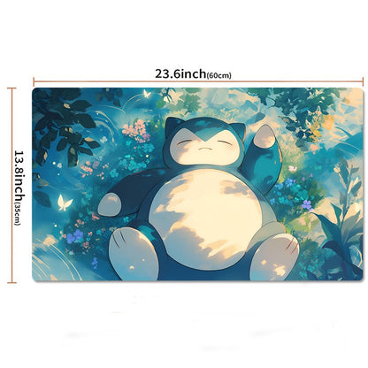 Snorlax Pokemon Table Playmat PTCG TCG CCG Gaming Pad Trading Card Games Mat