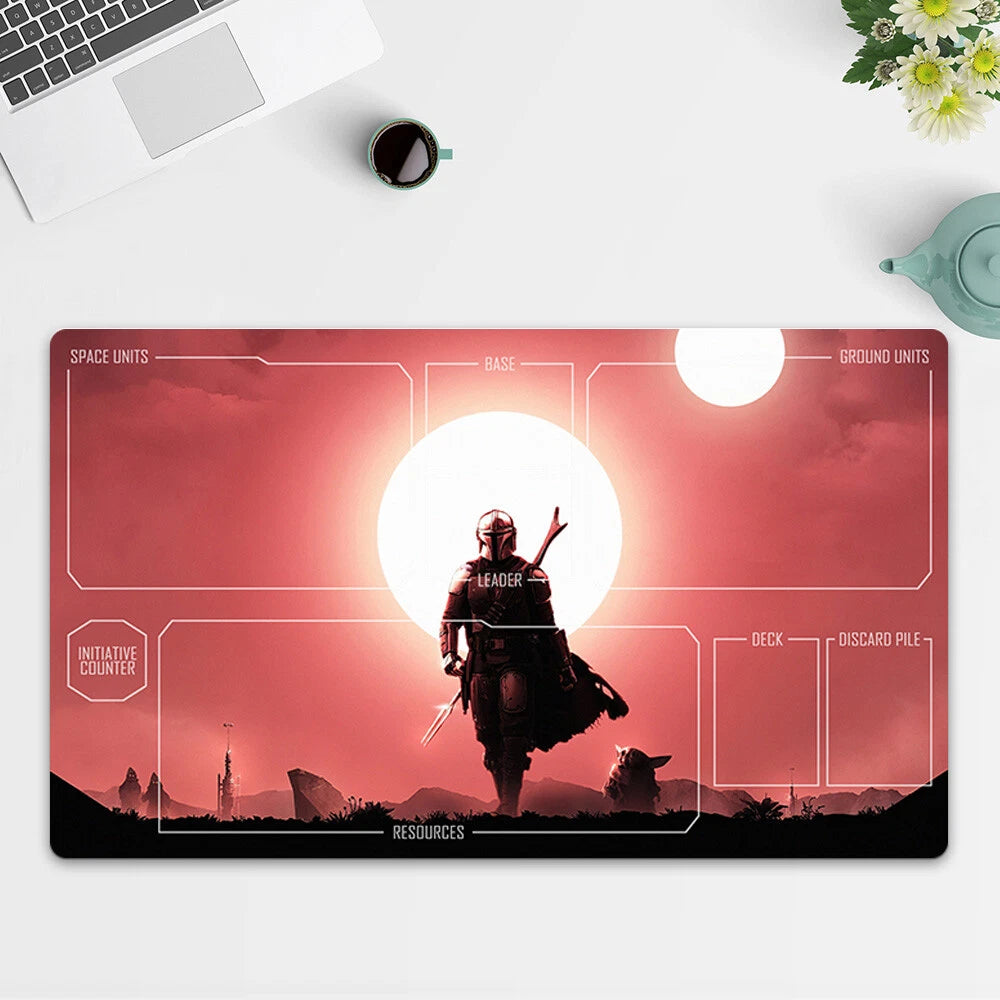 Playmat Boba Fett TCG Starwars : Unlimited Trading Card Game Play Mat Free Bag