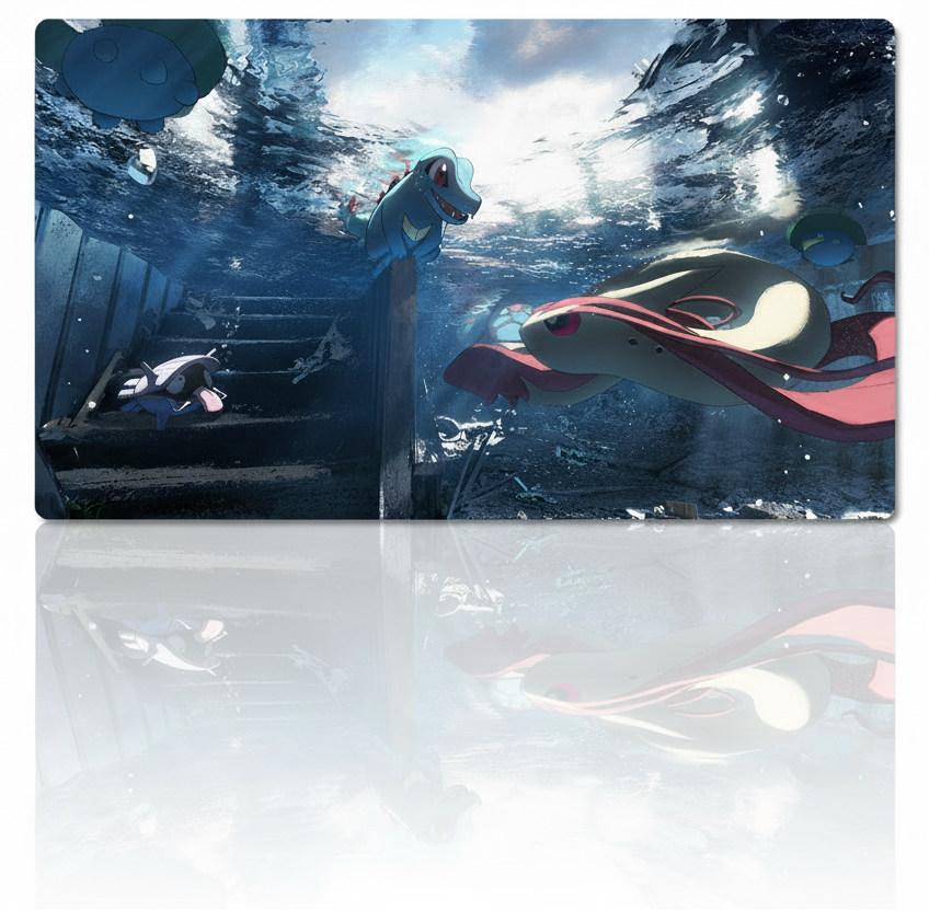 Marshtomp Totodile Pokemon Table Playmat PTCG TCG CCG Pad Trading Card Game Mat