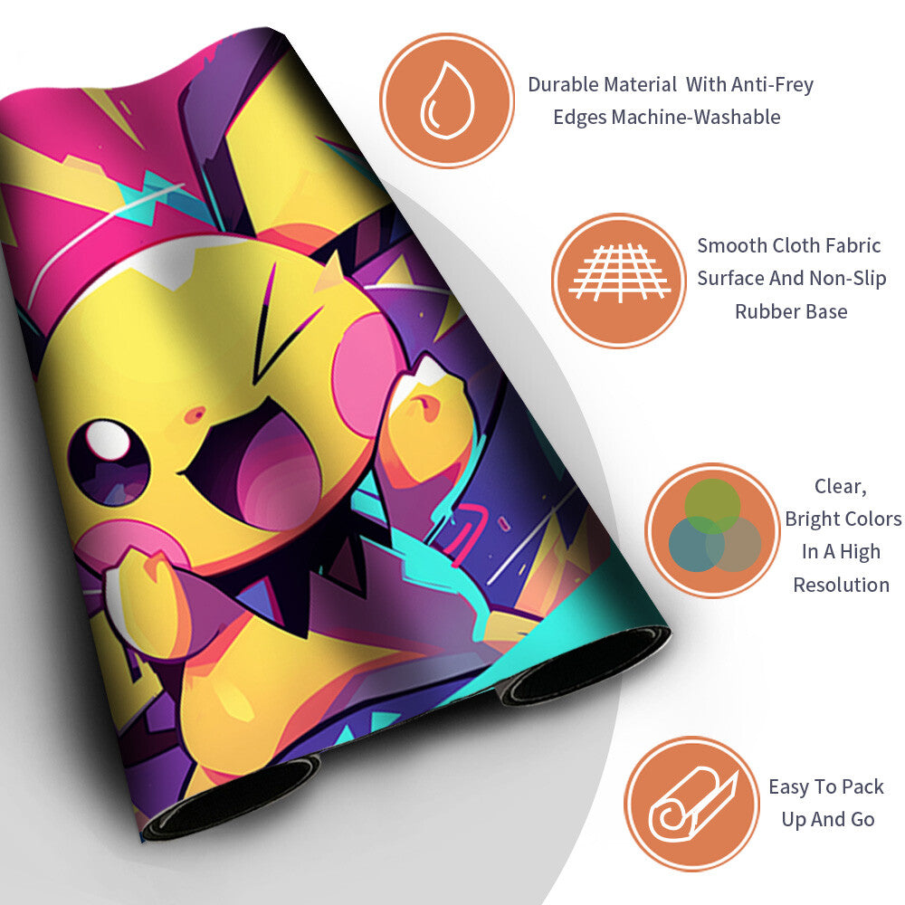 New Pokemon Pichu Playmat Stitched Edge | Pokemon TCG Playmat Stitched Edge | 1356879