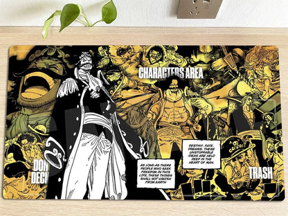 Gol D. Roger One Piece Table Playmat OPCG TCG CCG Mouse Pad Trading Card Game Deskmat