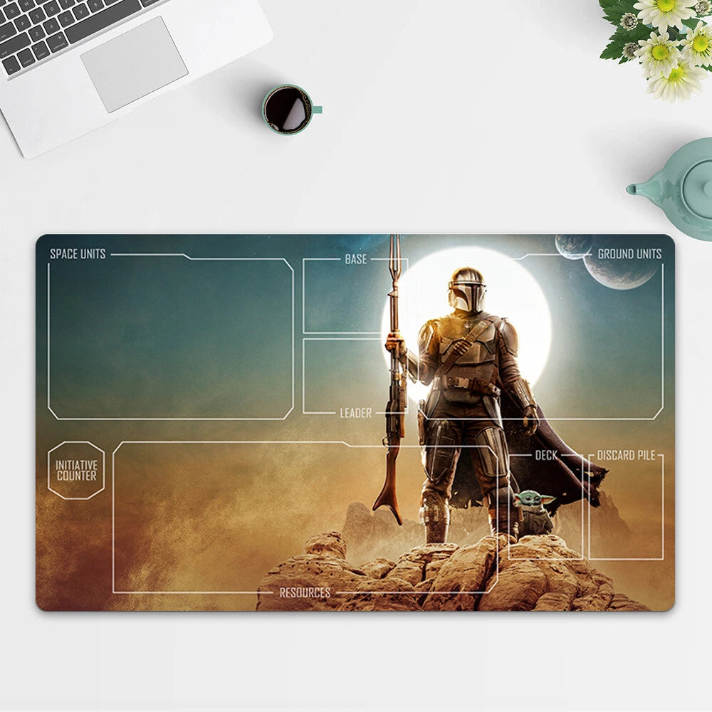 Playmat Boba Fett TCG Starwars : Unlimited Trading Card Game Play Mat Free Bag