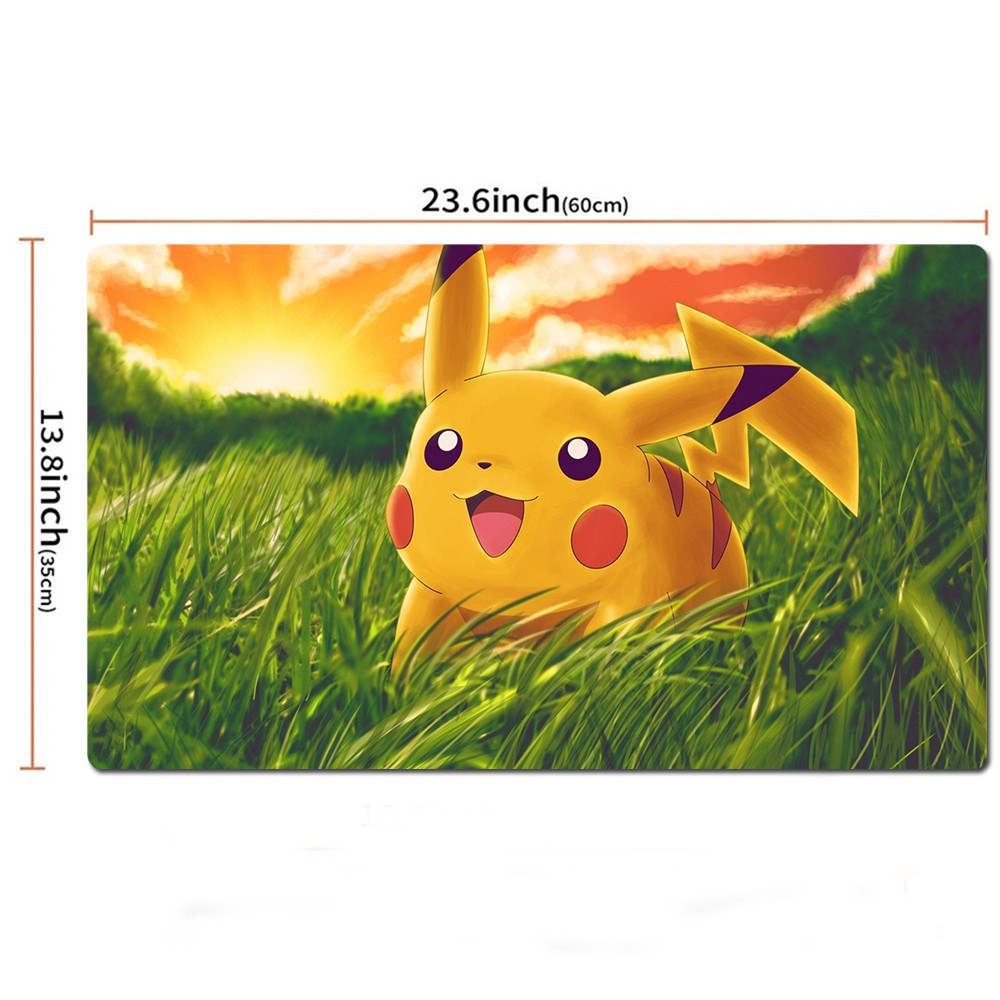 Pikachu Board Pokemon Table Playmat PTCG TCG CCG Play Pad Trading Card Games Mat