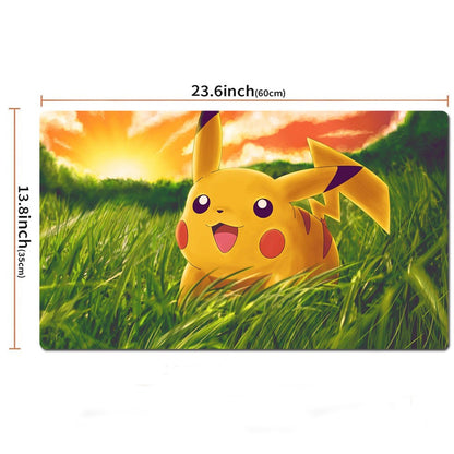 Pikachu Board Pokemon Table Playmat PTCG TCG CCG Play Pad Trading Card Games Mat
