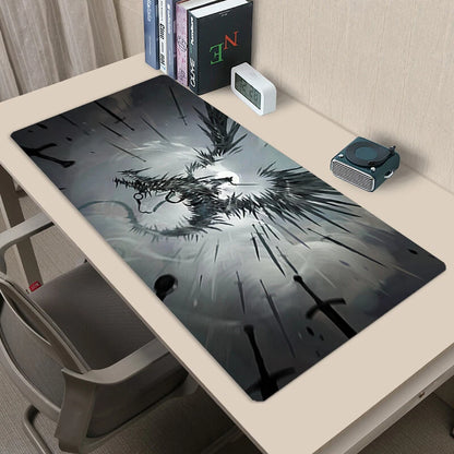 Silver Dragon MTG Playmat Trading Card Game Mat TCG CCG Table Mouse Pad 40X70CM