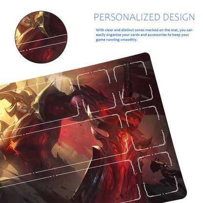 Asmund - League Of Legends Riftbound Playmat 24x14 in + Free Storage Bag