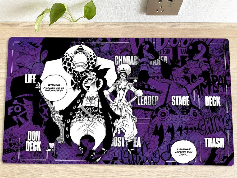 Foxy One Piece Table Playmat OPCG TCG CCG Play Pad Trading Card Game DeskMat Mousepad