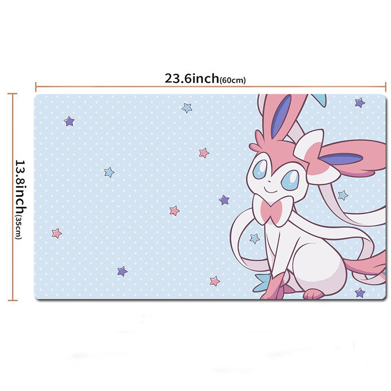 Sylveon Board Game Pokemon Table Playmat TCG CCG Card Play Mat Pad Mousepad