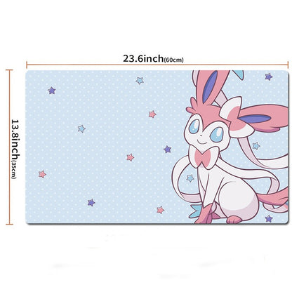 Sylveon Board Game Pokemon Table Playmat TCG CCG Card Play Mat Pad Mousepad