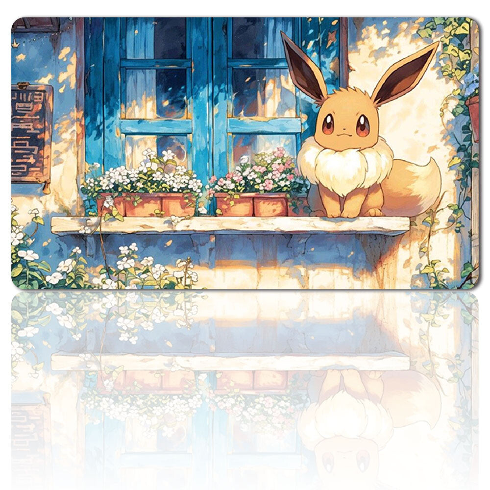 458986 - Board Game Pokemon  Eevee Playmat Games Mousepad Play Mat of TCG