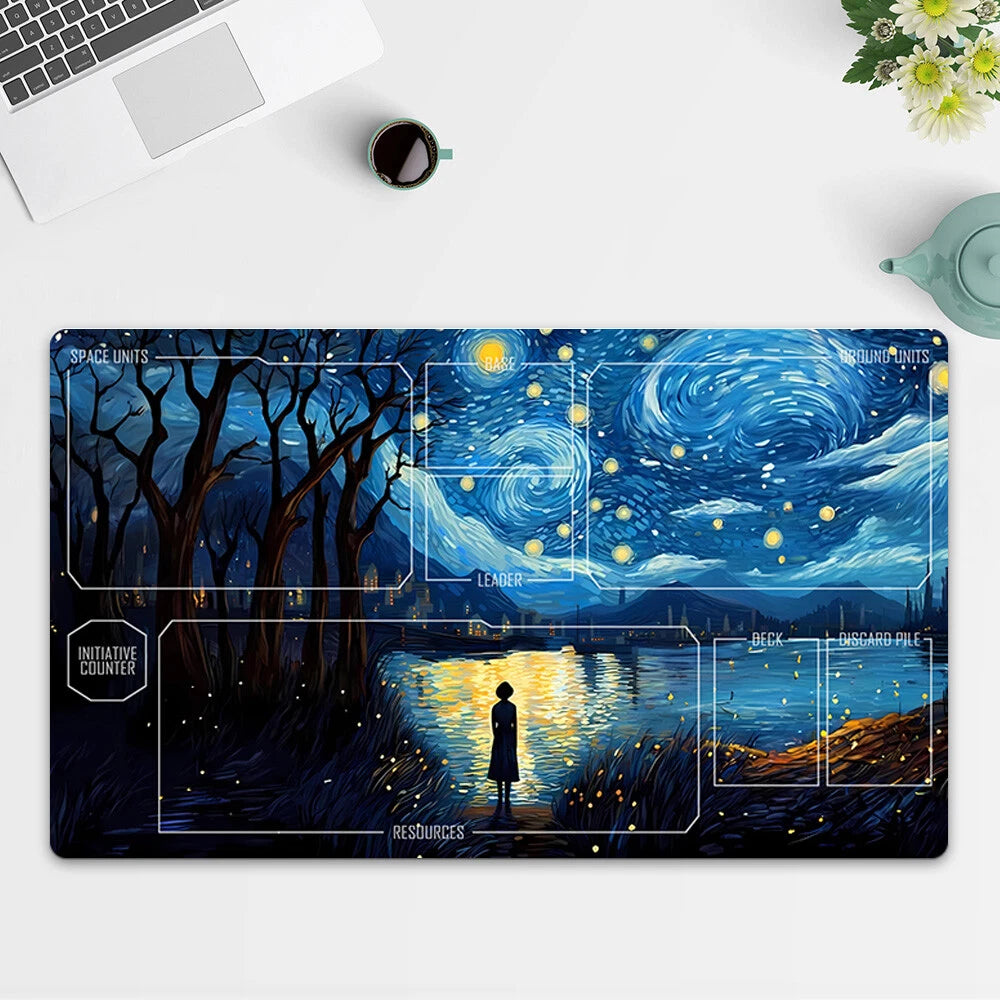 Playmat Landscape TCG Starwars : Unlimited Trading Card Game Mat Free Bag