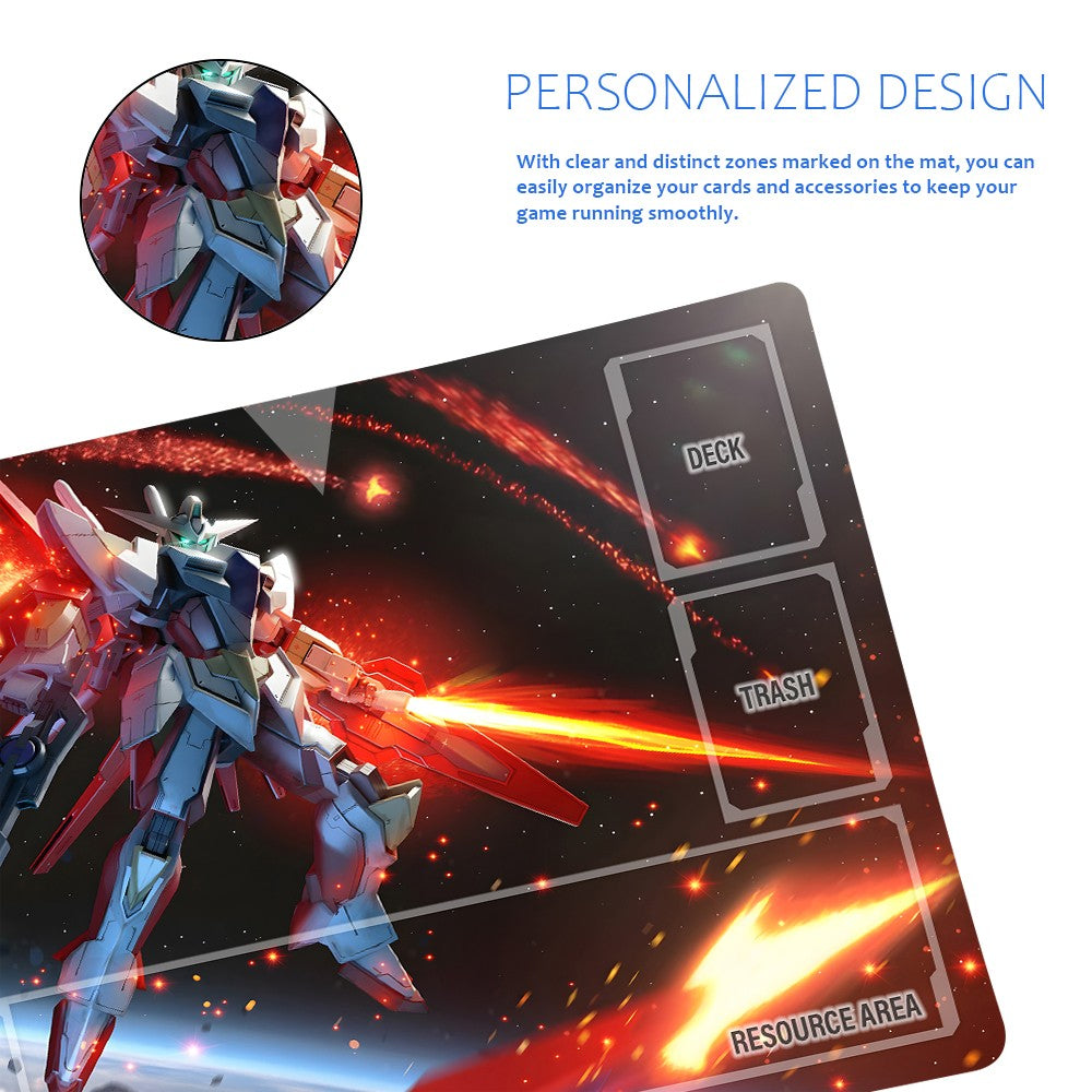 Gundam Playmat Suitable for GCG , includes Storage Bag, 24 x 14 inches (GD510148)