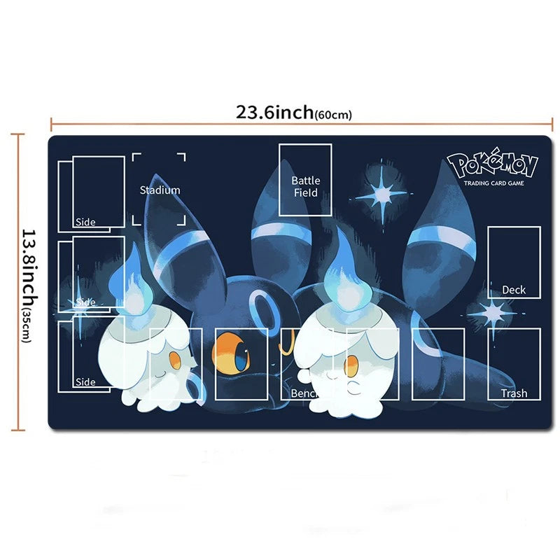 Umbreon Litwick Board Card Game Pokemon Playmat TCG CCG PTCG Deskmat Mousepad