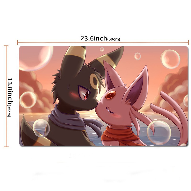 Espeon Umbreon Board Pokemon Playmat PTCG TCG CCG Play Pad Trading Card Game Mat