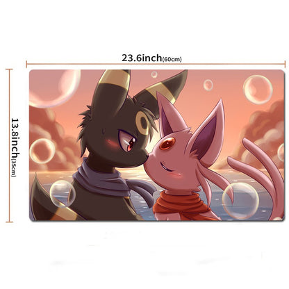 Espeon Umbreon Board Pokemon Playmat PTCG TCG CCG Play Pad Trading Card Game Mat