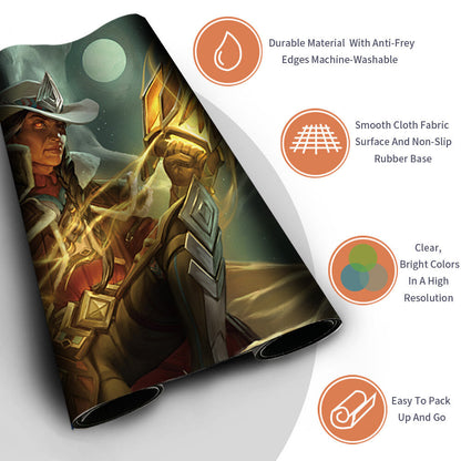 ONE LAST JOB - Magic The Gathering MTG Playmat TCG CCG MTG Playmat Stitched Edge