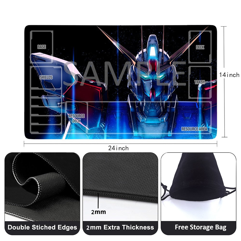 Gundam Playmat Suitable for GCG ,includes Storage Bag,24 x 14 inches (GD5101426)