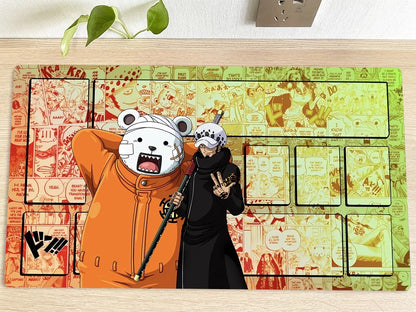 One Piece Trafalgar D. Water Law Table Playmat CCG OPCG Play Mat Trading Card Game Pad Mousepad