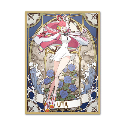 Uta Tarot Art Style One Piece Holographic Card Sleeves
